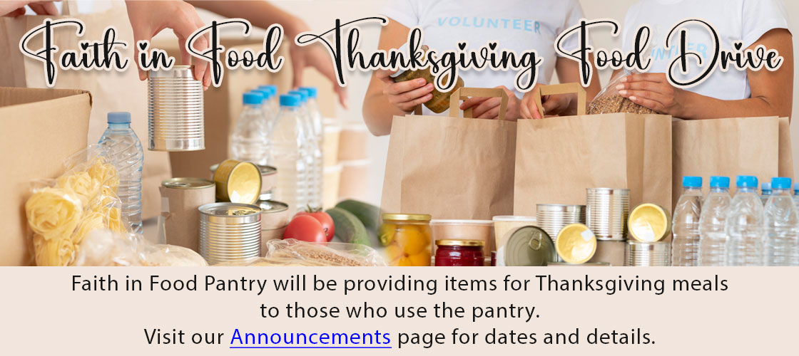 Faith in Food Thanksgiving Food Drive